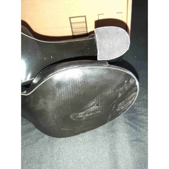 New Size 10 Idifu Black Candie Low Block Peep Toe Chunky Heel Dress Shoes - Picture 6 of 6